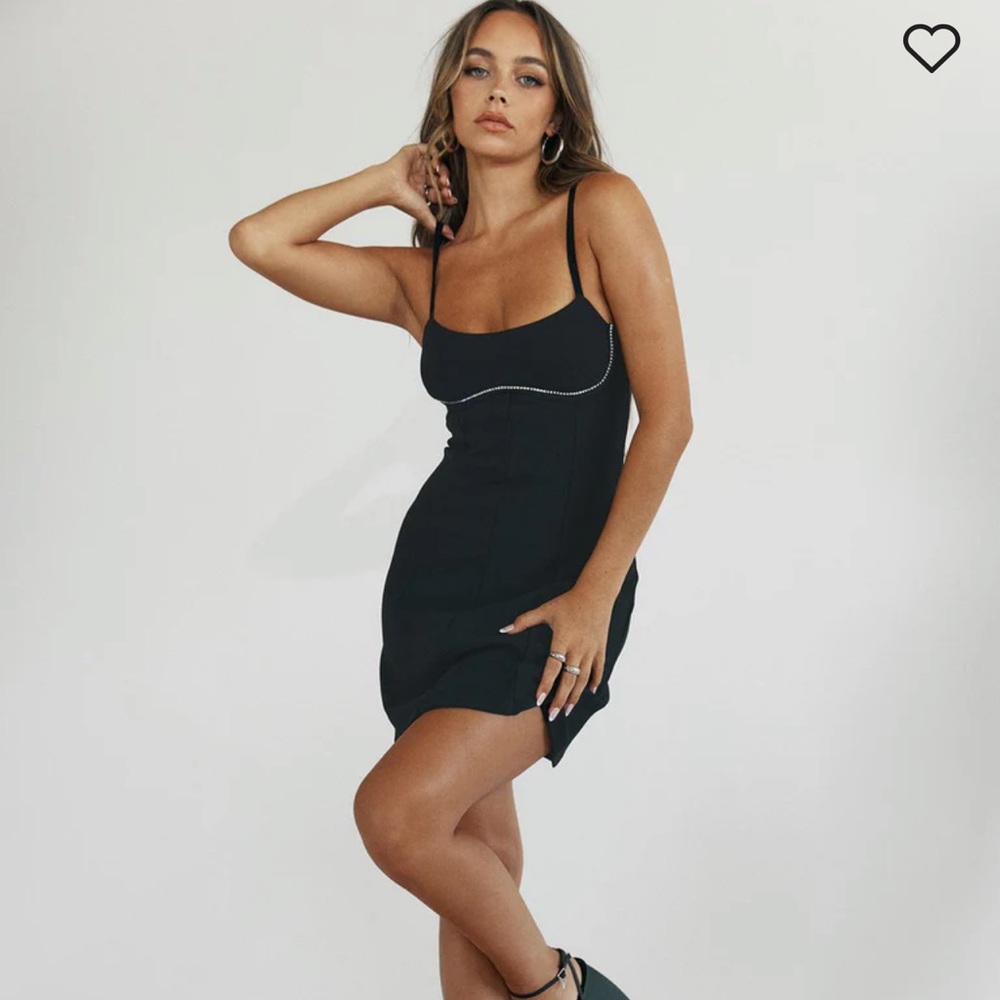 NWT princess Polly lunara mini dress black